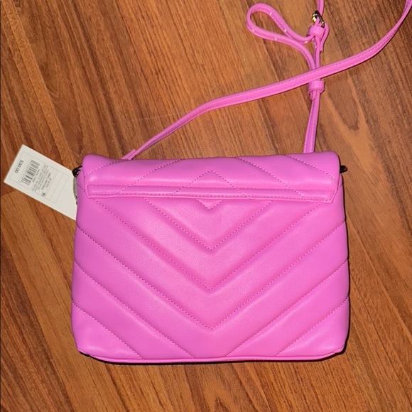 Pink Quilted Crossbody Bag - Picture 2 of 4